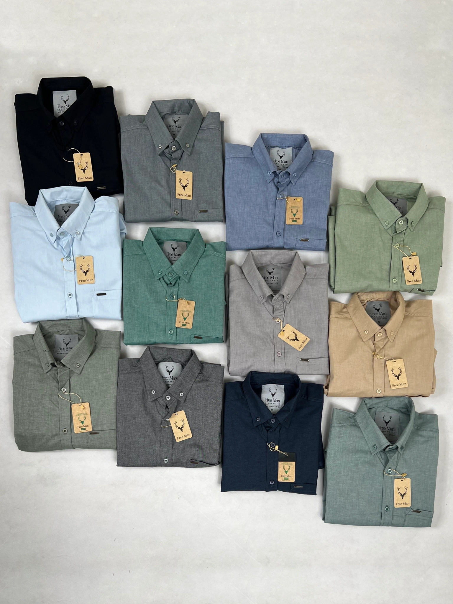 پیراهن مردانه آستینبلند - کد ۱۲۱۰ - Free-Man