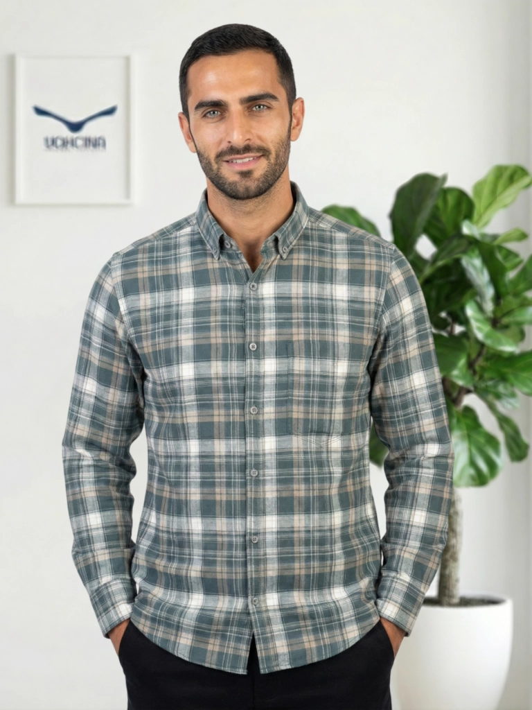 پیراهن مردانه آستین‌بلند - کد ۱۲۰۰ - تصویر 5