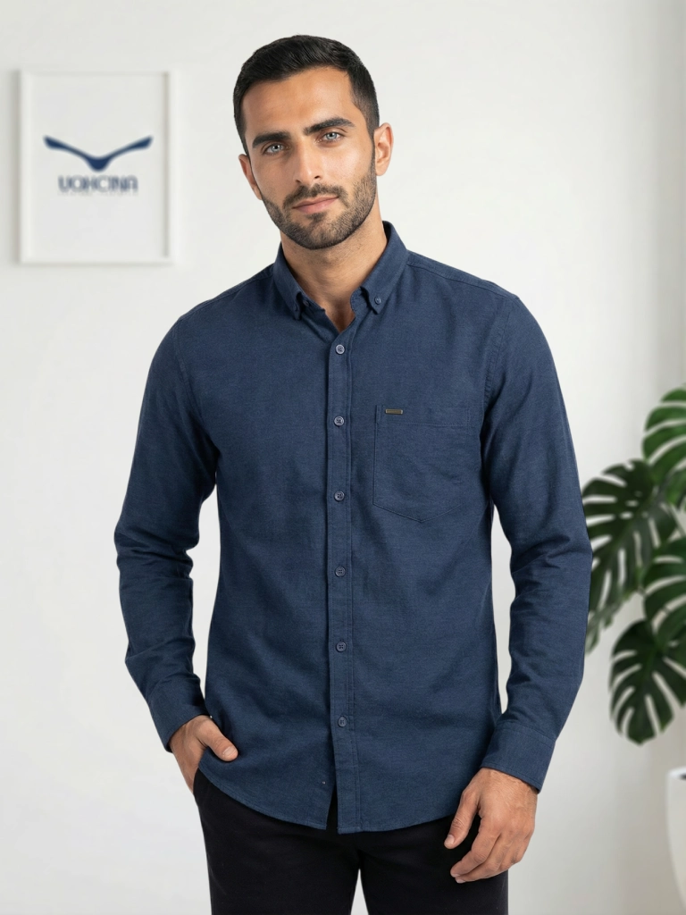 پیراهن مردانه آستین‌بلند - کد ۱۲۱۰ - تصویر 4