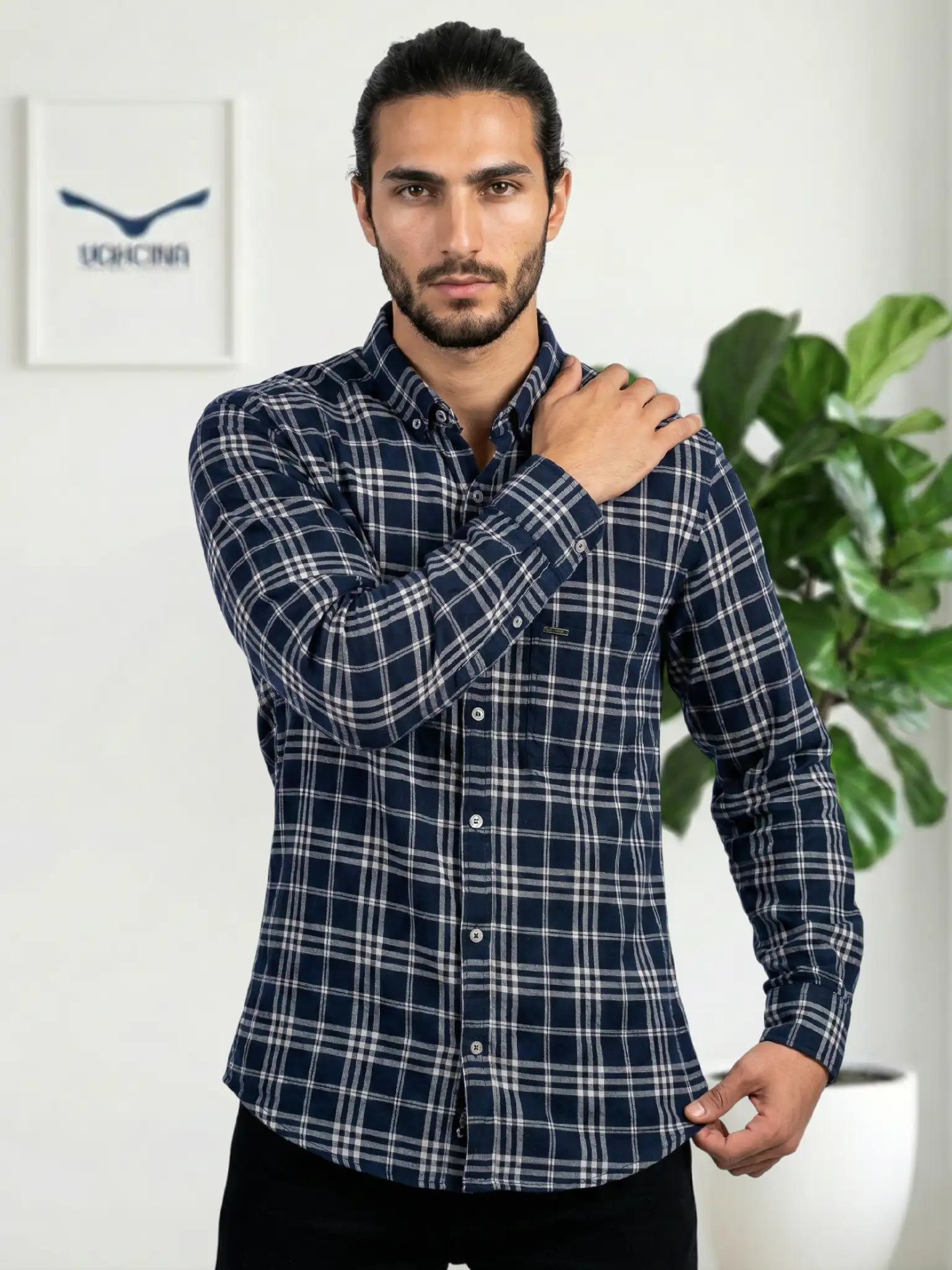 پیراهن مردانه آستین‌بلند - کد ۱۲۰۱ - تصویر 5