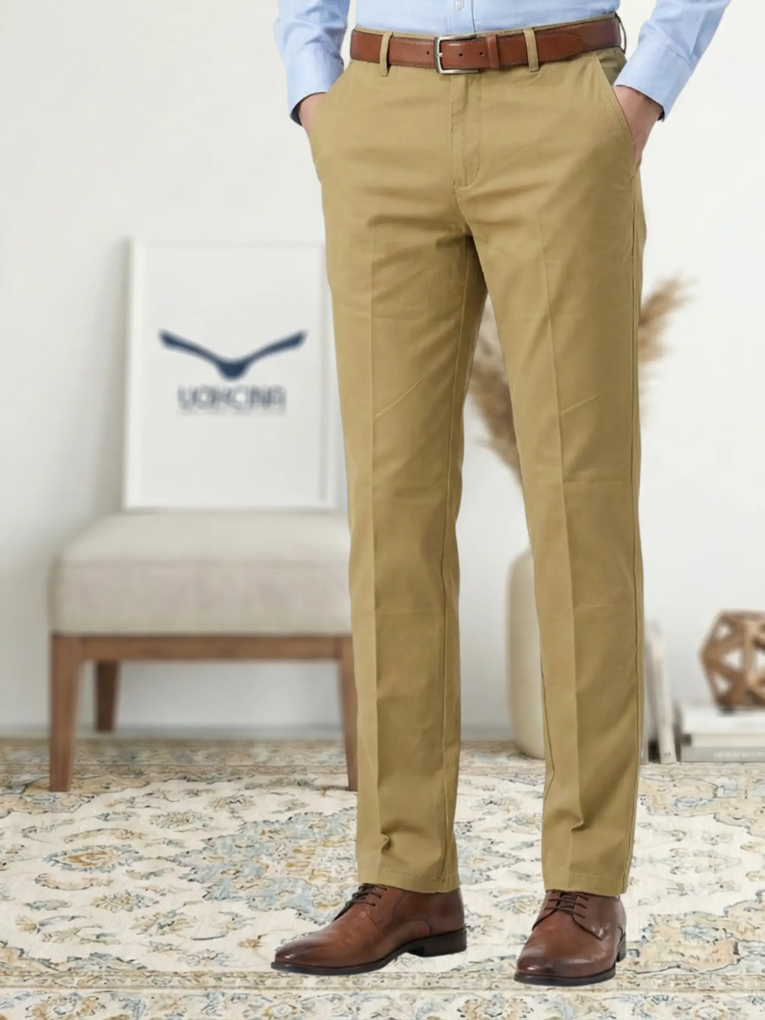 شلوار مردانه کتان کلاسیک - تصویر 4